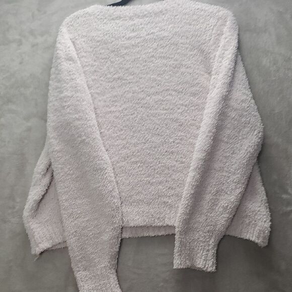 POL | MEDIUM WOMENS | FUZZY COZY OVERSIZED KNIT SWEATER in PALE PINK JP2A 133793 - Picture 11 of 13
